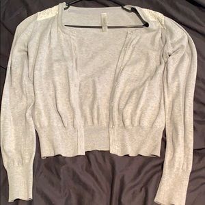 Grey cropped sweater